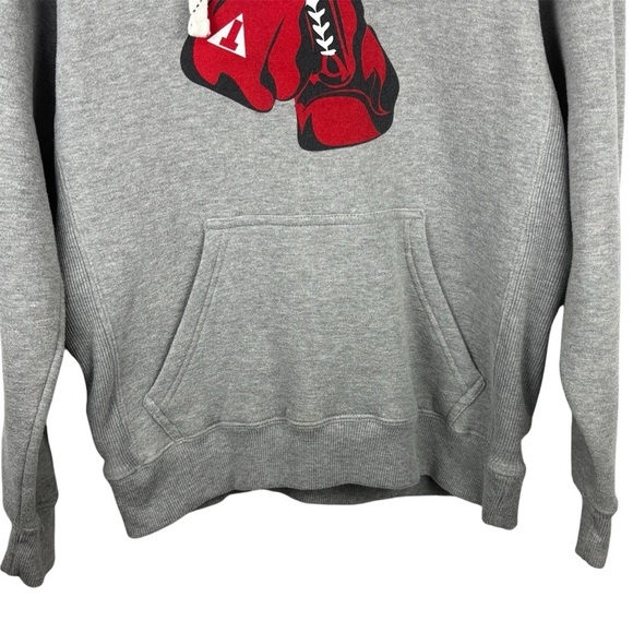 J America Men’s Hoodie Sweatshirt Tie Neck Front pocket Casual Size M - Picture 3 of 13